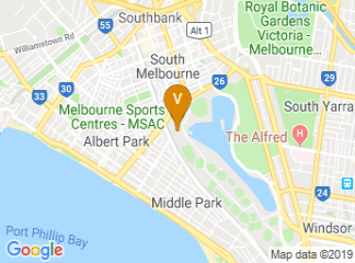 map of Melbourne Sports Centres - MSAC
