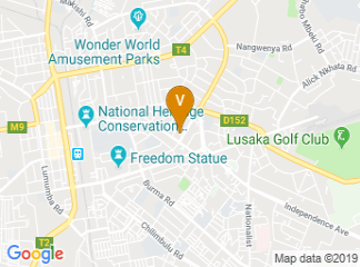 map of Taj Pamodzi, Lusaka