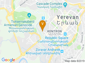 map of Apricot Hotel Yerevan