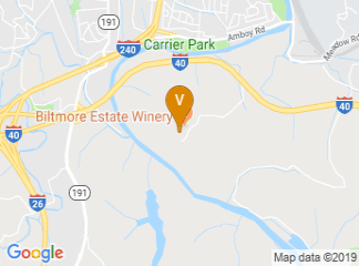 map of Village Hotel on Biltmore Estate