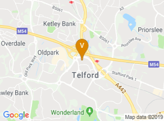 map of Mercure Telford Centre Hotel