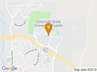 map of Colorado State University-Pueblo