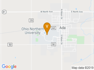 map of Ohio Northern University