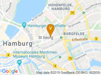 map of Courtyard by Marriott Hamburg City