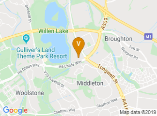 map of Holiday Inn Express Milton Keynes