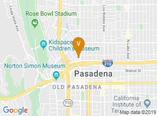 map of Pacific Oaks College in Pasadena