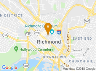 map of Greater Richmond Convention Center