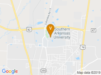 map of Southern Arkansas University