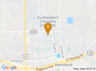 map of Southeastern Louisiana University