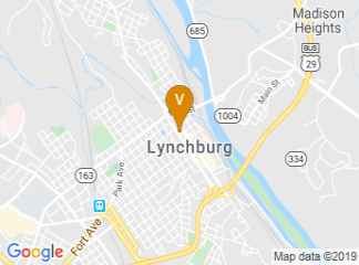 map of The Virginian Lynchburg, Curio Collection by Hilton
