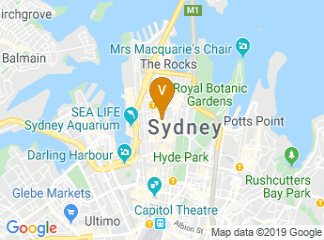 map of The Fullerton Hotel Sydney