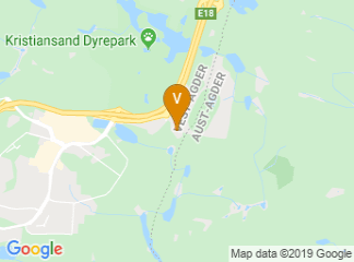 map of Sørlandshallen eiendom AS