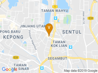 map of Crystal Crown Hotel Kuala Lumpur (CCHKL)