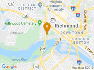 map of Virginia War Memorial