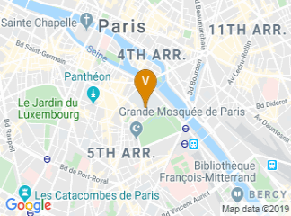 map of Centre International de Conférences Sorbonne Universités