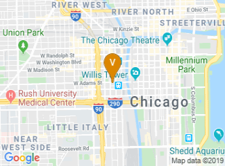 map of Chicago-Kent Law Library