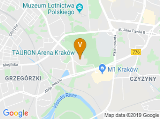 map of Tauron Arena Krakow