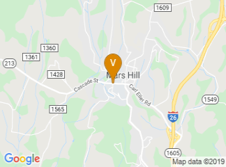 map of Mars Hill University