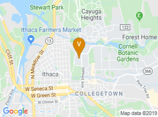 map of Cornell University Kahin Center