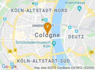 map of Park Inn by Radisson Köln City West