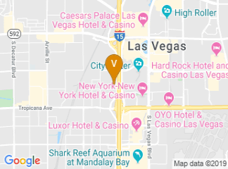map of Hilton Garden Inn Las Vegas City Center