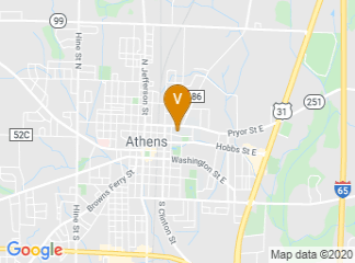 map of Athens State University