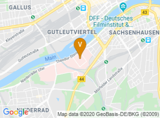 map of University Hospital Frankfurt