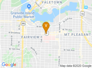 map of Park Inn & Suites by Radisson Vancouver, BC