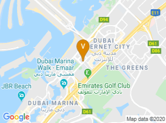 map of Radisson Blu Hotel, Dubai Media City