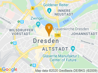 map of Steigenberger Hotel de Saxe, Dresden