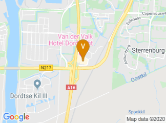 map of Van der Valk Hotel Dordrecht