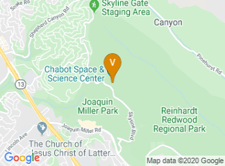 map of Chabot Space & Science Center
