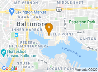 map of Courtyard by Marriott Baltimore Downtown/Inner Harbor