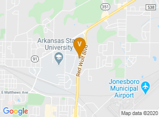 map of Embassy Suites by Hilton Jonesboro Red Wolf Convention Center
