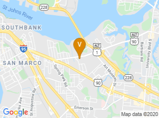 map of St. John the Divine Greek Orthodox Church