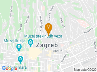 map of School of Medicine, University of Zagreb