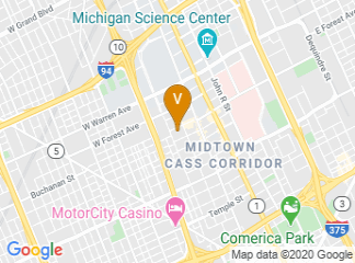 map of Detroit Midtown Apartments