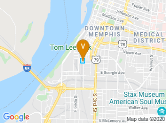 map of The Central Station Memphis, Curio Collection by Hilton