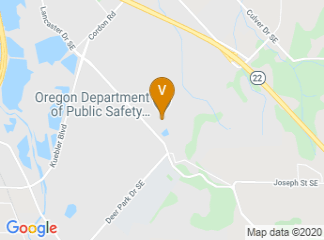map of Oregon Department of Public Safety Standards and Training