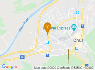 map of Chur University of Applied Sciences