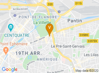 map of Hôtel Mercure Paris 19 Philharmonie La Villette