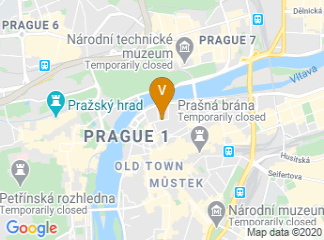 map of Prague Czech Republic