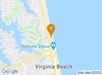 map of Courtyard by Marriott Virginia Beach Oceanfront/North 37th Street