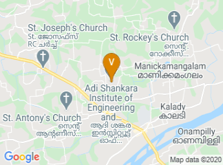 map of Adi Shankara Institute of Engineering and Technology