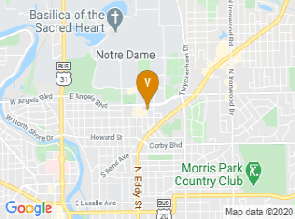 map of Embassy Suites by Hilton South Bend at Notre Dame