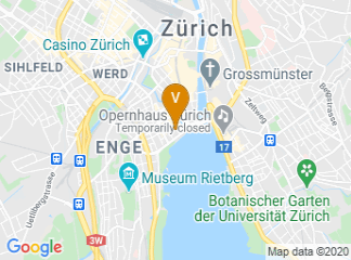 map of Kongresshaus Zürich (Zurich Convention Center)