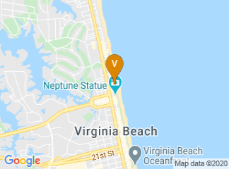 map of Hilton Garden Inn Virginia Beach Oceanfront