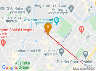 map of Jagan Institute of Management Studies - JIMS Rohini