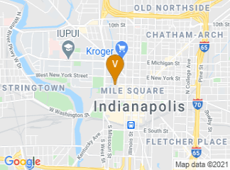 map of Indiana State Library
