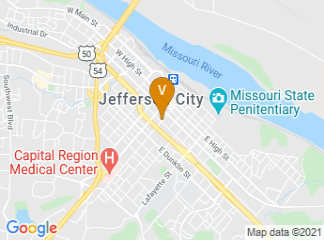 map of DoubleTree by Hilton Hotel Jefferson City